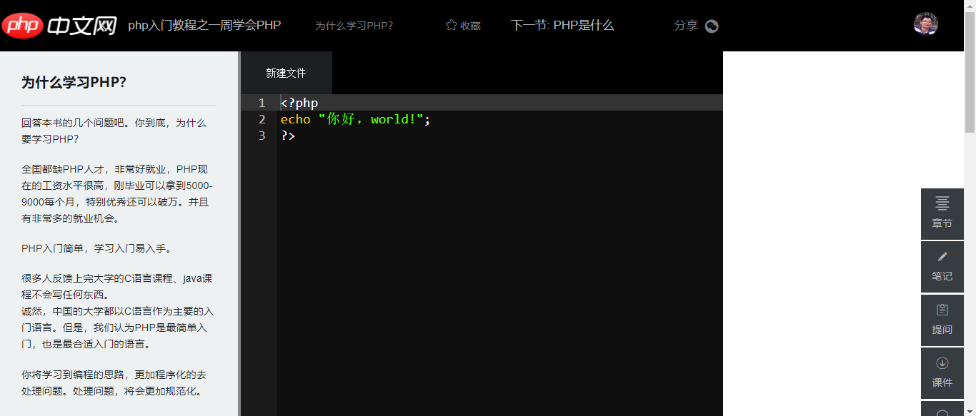 PHP圖文，代碼提交右邊沒有結果，是我哪里配置有問題嗎？