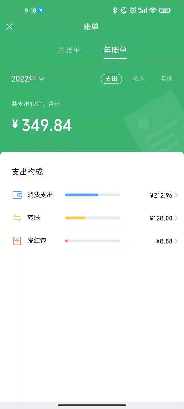 微信有年度總結賬單嗎