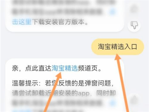 淘寶精選入口在哪里
