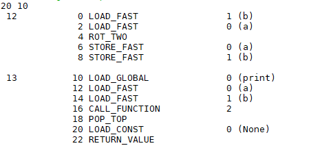 python 實現兩個變量值進行交換的n種操作