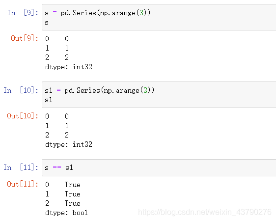 Python數據分析之pandas比較操作