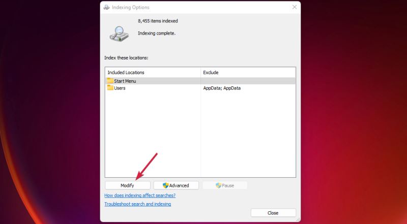 Win11如何更改文件索引以加快搜索速度？