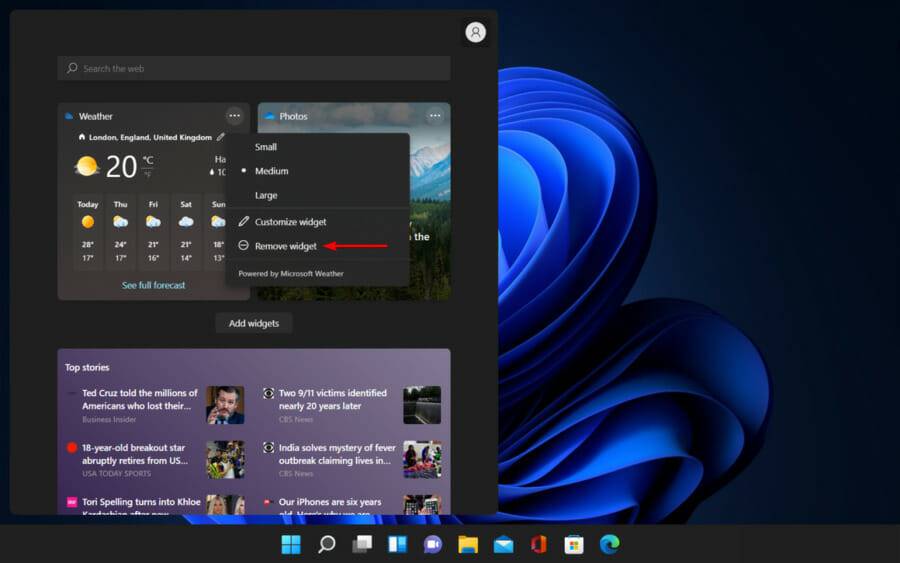Win11如何刪除天氣小部件？Win11刪除天氣小部件的方法