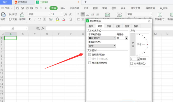 WPS在Excel的一個單元格內輸入兩行或多行文字操作方法