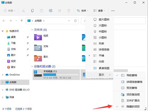 Win11如何查看所隱藏的文件？Win11查看隱藏的文件的方法