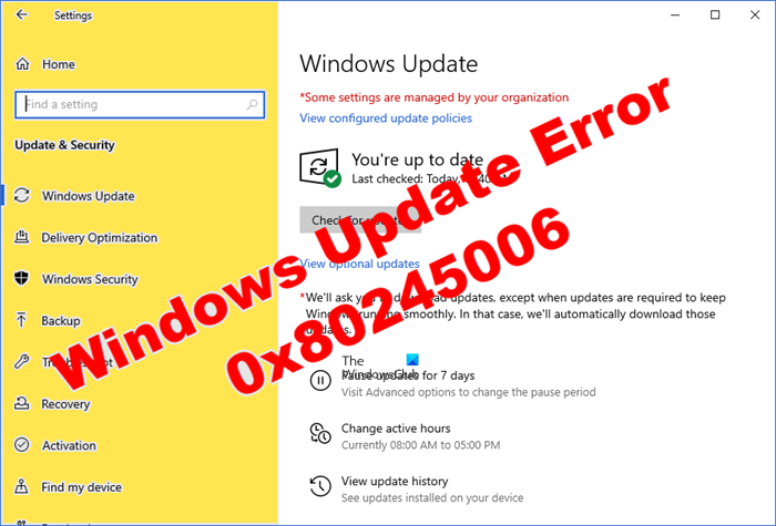 Win11系統更新失敗錯誤代碼0x80245006怎么解決？