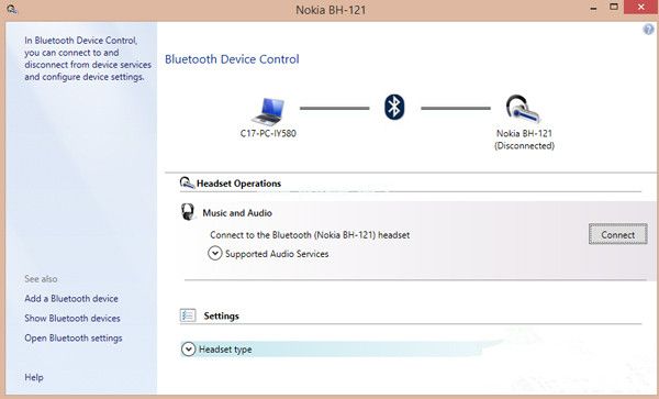 Win8藍牙耳機能配對不能連接怎么解決？
