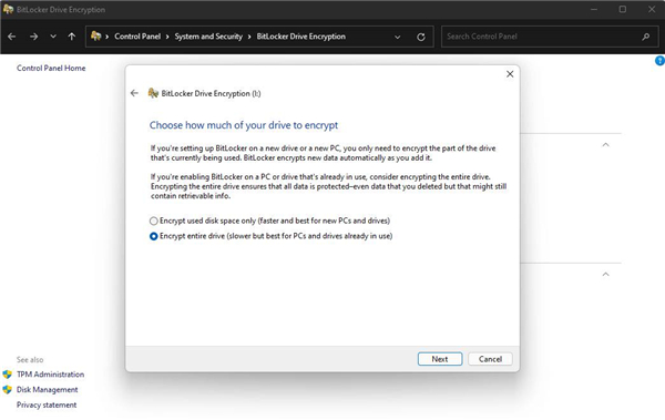 如何在Win11上快速加密硬盤？Win11上快速加密硬盤方法步驟