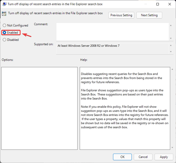 怎么在Windows11上禁用文件資源管理器搜索歷史記錄？