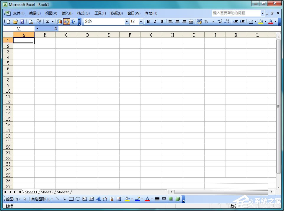 Excel表格如何輸入同心圓？Excel2003插入同心圓的方法