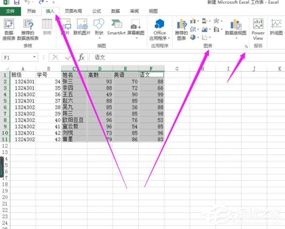 Excel表格怎么制作雷達圖？Excel表格制作帶數據標記雷達圖的方法