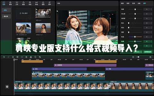 剪映Windows專業電腦版目前支持什么格式的視頻導入？
