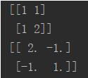 Python 如何求矩陣的逆