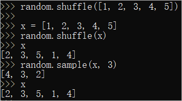 python中random模塊詳解