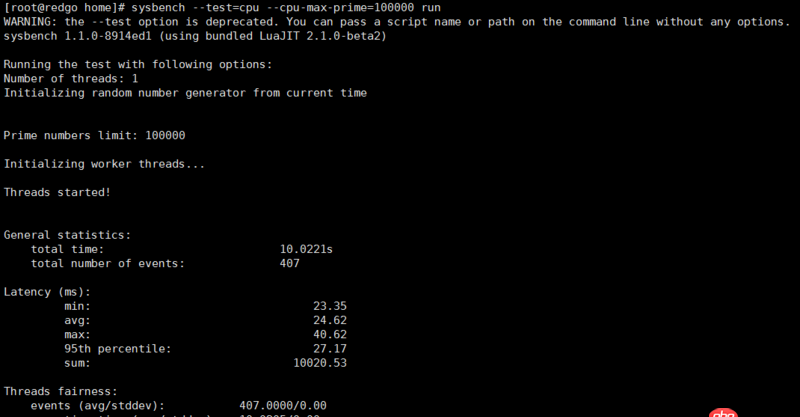 mysql - sysbench cpu測試的結果看不懂，求解