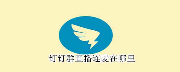 釘釘群直播連麥在哪里