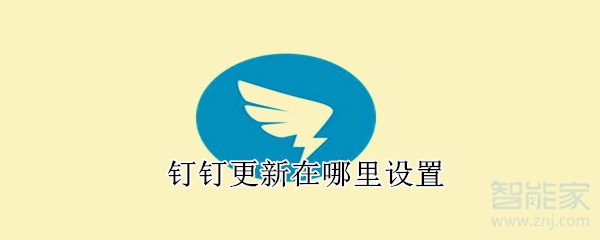 釘釘更新在哪里設置