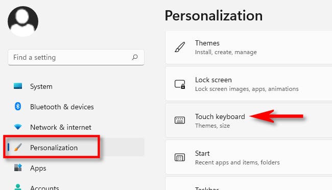 怎么在Windows11上更改觸摸鍵盤主題？