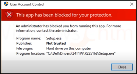 如何修復Windows10中的“此應用程序已被阻止以保護您”？