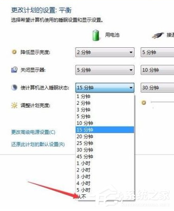 Win7電腦的自動休眠要怎么設置？