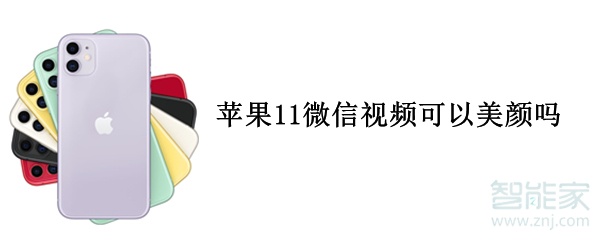 蘋果11微信視頻可以美顏嗎