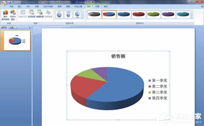 PPT如何修改餅圖區域顏色？PPT修改餅圖區域顏色的方法
