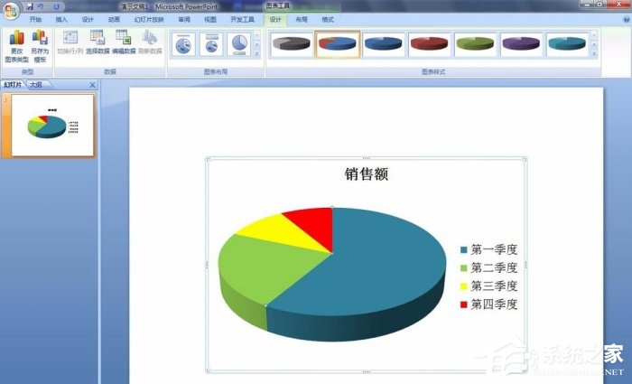 PPT如何修改餅圖區域顏色？PPT修改餅圖區域顏色的方法