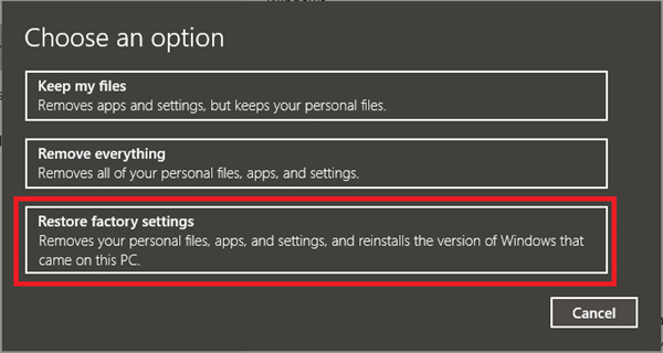 華碩Win10怎么強制恢復出廠設置？