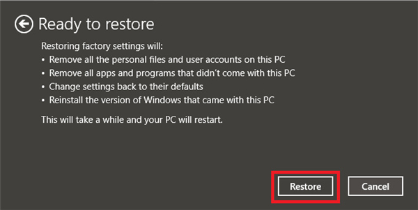 華碩Win10怎么強制恢復出廠設置？