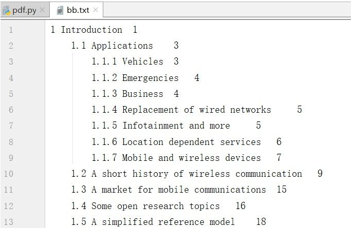 Python生成pdf目錄書簽的實例方法