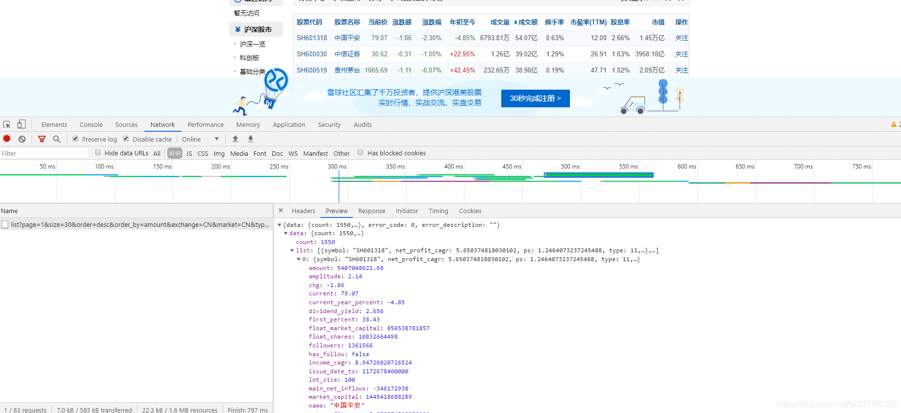 基于Python爬取股票數據過程詳解