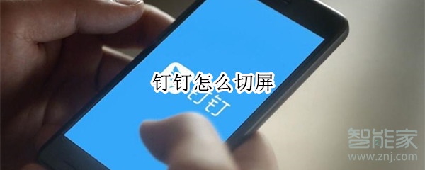 釘釘怎么切屏
