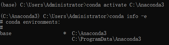 Win10系統CMD使用conda info-e命令發現環境未命名激活不了怎么辦？