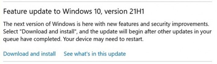 Win10 21H1值得更新嗎 到底要不要升級到21H1