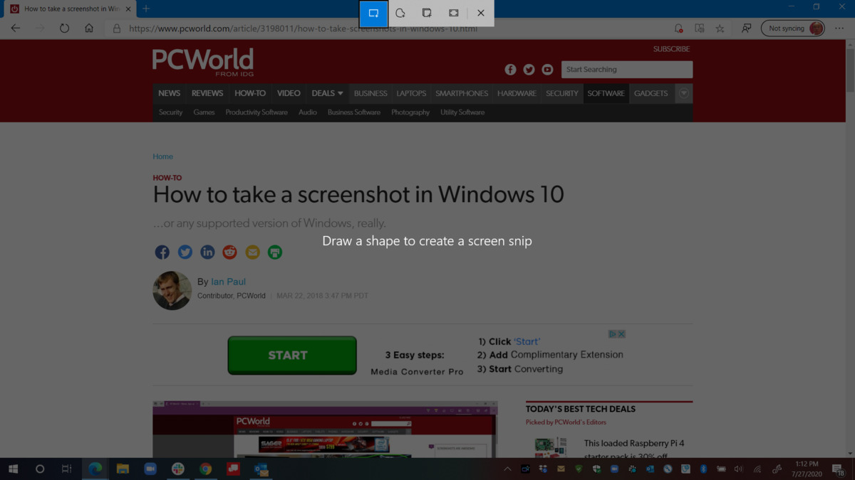 Win10系統怎么拍攝屏幕截圖？