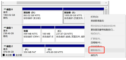 Win10想刪除磁盤卷，提示無法刪除該怎么辦？刪除磁盤卷解決方法