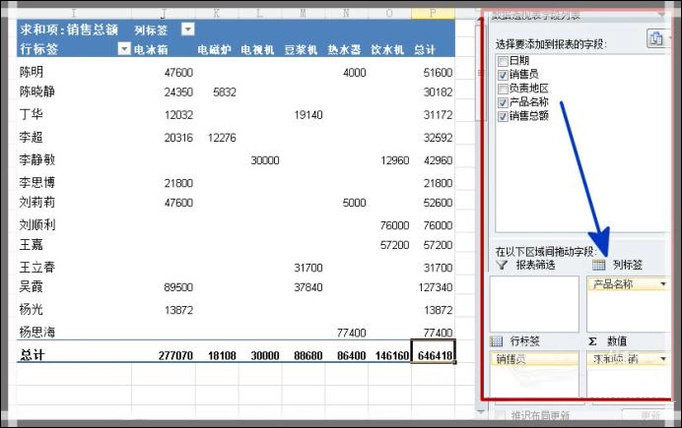Excel如何制作動態數據透視表？