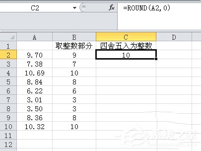Excel取整函數的使用方法和步驟