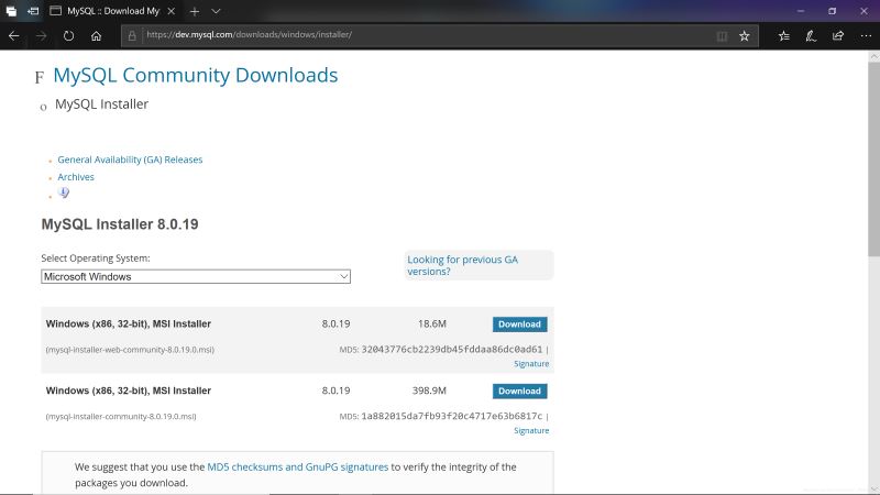 windows10下 MySQL msi安裝教程圖文詳解