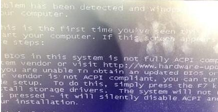 Win8改Win7進pe出現藍屏0x000000a5錯誤代碼修復辦法