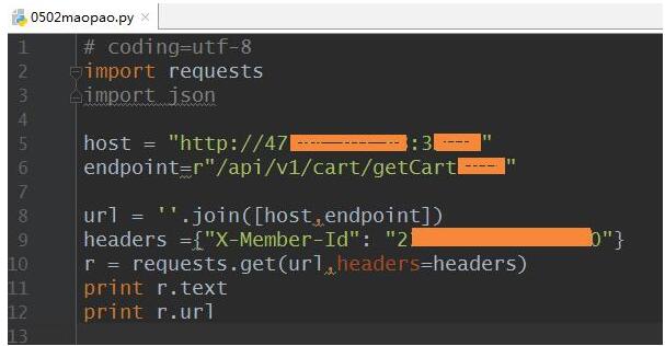 python requests.get帶header