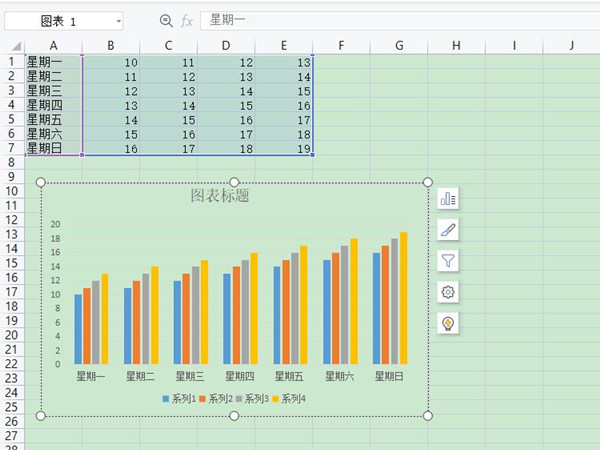 wps如何插入柱狀圖表