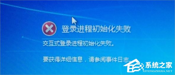 Win7提示登陸進程初始化失敗怎么辦？