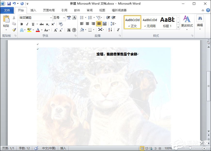 Word水印怎么添加？給Word文檔添加背景水印的方法