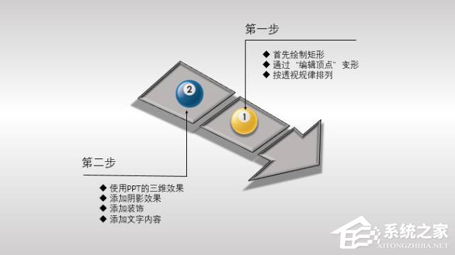怎么在PPT文檔中制作出箭頭圖案？