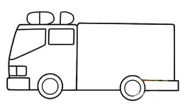 QQ畫圖紅包怎么畫消防車 QQ畫圖紅包消防車畫法一覽