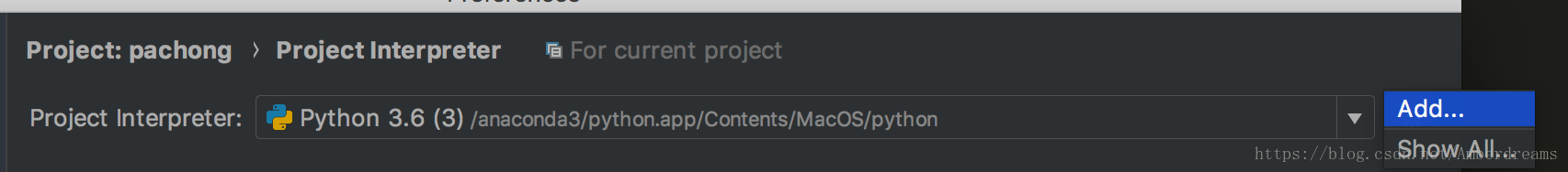 在Mac中PyCharm配置python Anaconda環境過程圖解