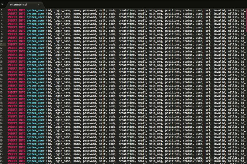 利用Python腳本批量生成SQL語句