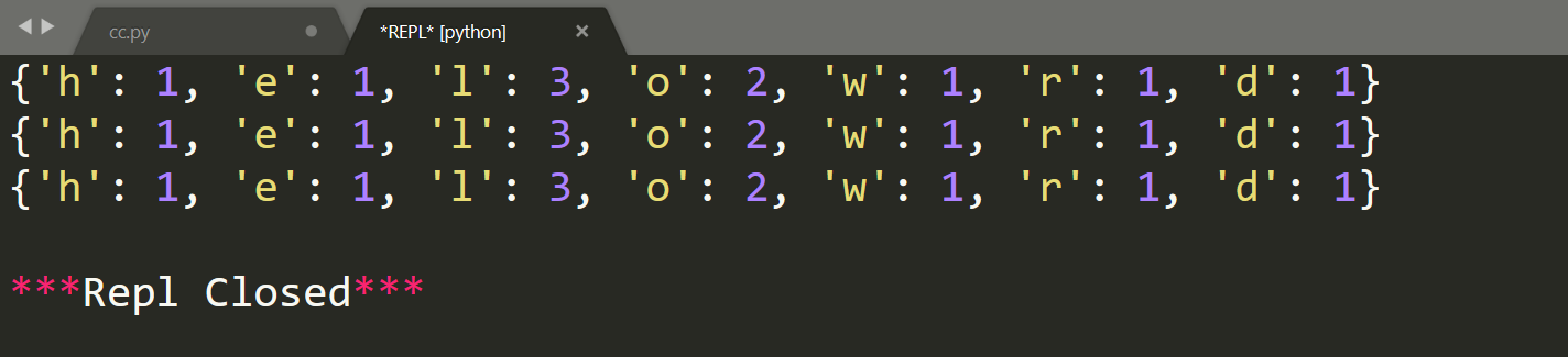 python統計字符串中字母出現次數代碼實例