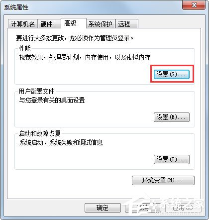 Win7系統如何把虛擬內存設置在其它盤符？